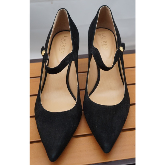 Lauren Ralph Lauren Women's Lanette Mary Jane Pump Black 9B - Picture 2 of 16
